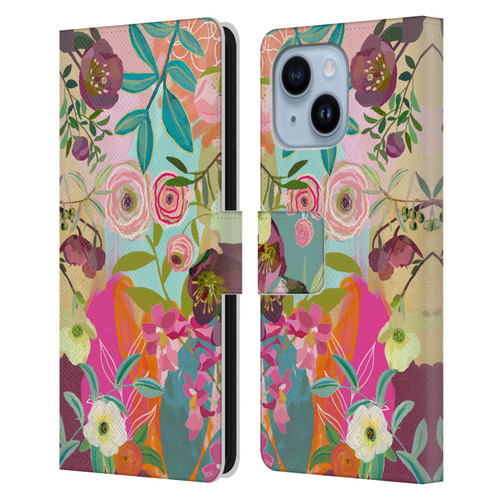 Suzanne Allard Floral Art Chase A Dream Leather Book Wallet Case Cover For Apple iPhone 14 Plus