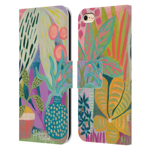 Suzanne Allard Floral Art Palm Heaven Leather Book Wallet Case Cover For Apple iPhone 6 / iPhone 6s
