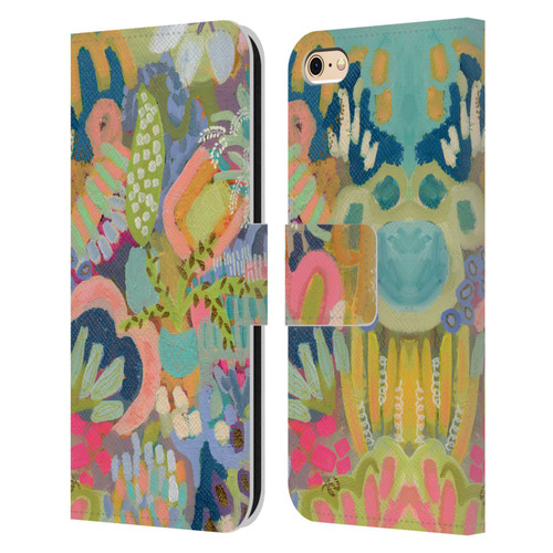 Suzanne Allard Floral Art Summer Fiesta Leather Book Wallet Case Cover For Apple iPhone 6 / iPhone 6s