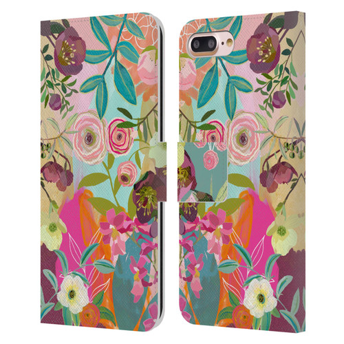 Suzanne Allard Floral Art Chase A Dream Leather Book Wallet Case Cover For Apple iPhone 7 Plus / iPhone 8 Plus