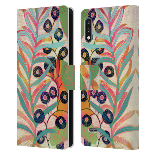 Suzanne Allard Floral Art Joyful Garden Flower Leather Book Wallet Case Cover For LG K22