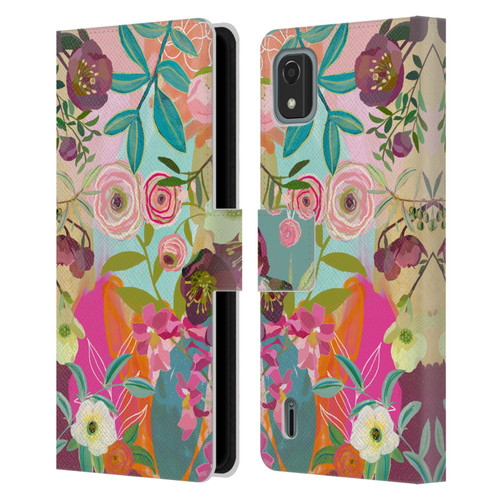 Suzanne Allard Floral Art Chase A Dream Leather Book Wallet Case Cover For Nokia C2 2nd Edition