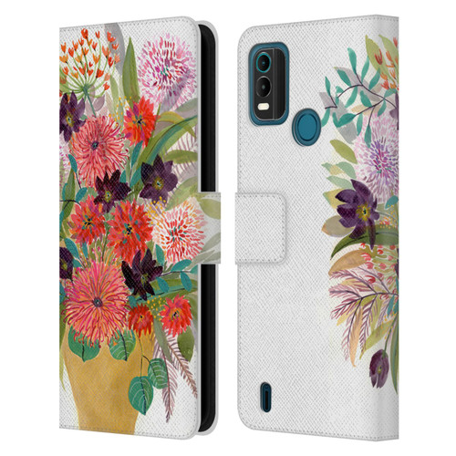 Suzanne Allard Floral Art Celebration Leather Book Wallet Case Cover For Nokia G11 Plus
