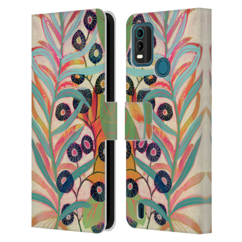 Suzanne Allard Floral Art Joyful Garden Flower Leather Book Wallet Case Cover For Nokia G11 Plus
