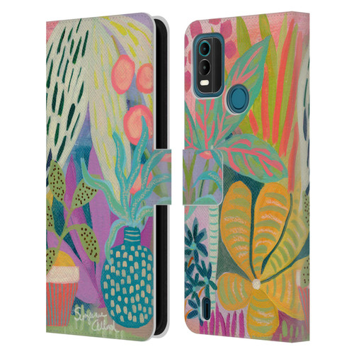 Suzanne Allard Floral Art Palm Heaven Leather Book Wallet Case Cover For Nokia G11 Plus