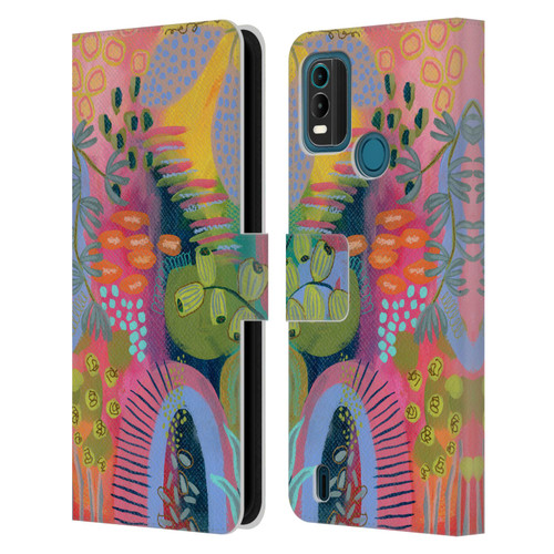 Suzanne Allard Floral Art Seed Pod Leather Book Wallet Case Cover For Nokia G11 Plus