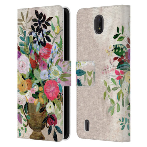 Suzanne Allard Floral Art Beauty Enthroned Leather Book Wallet Case Cover For Nokia C01 Plus/C1 2nd Edition