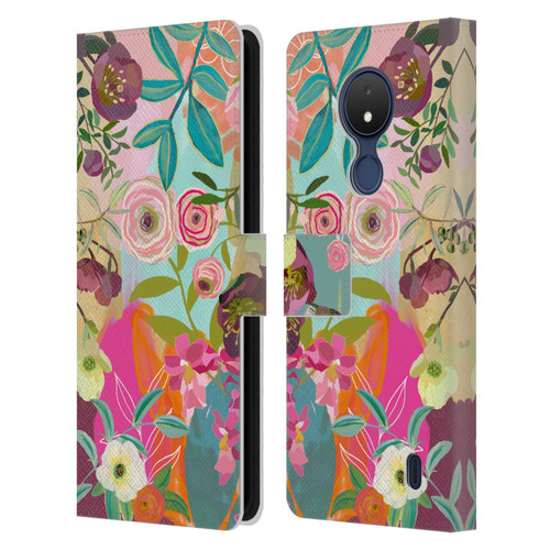 Suzanne Allard Floral Art Chase A Dream Leather Book Wallet Case Cover For Nokia C21