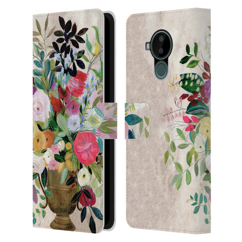 Suzanne Allard Floral Art Beauty Enthroned Leather Book Wallet Case Cover For Nokia C30
