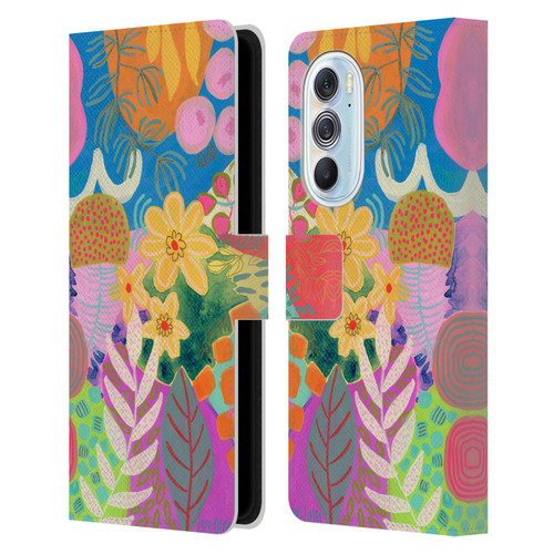 Suzanne Allard Floral Art Yellow Daisies Leather Book Wallet Case Cover For Motorola Edge X30