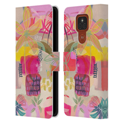 Suzanne Allard Floral Art You Are Loved Leather Book Wallet Case Cover For Motorola Moto E7 Plus