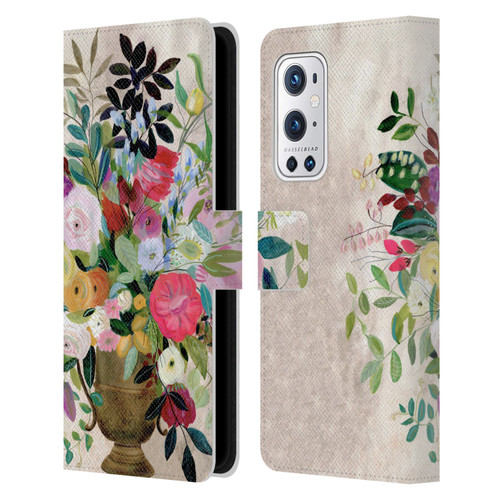 Suzanne Allard Floral Art Beauty Enthroned Leather Book Wallet Case Cover For OnePlus 9 Pro