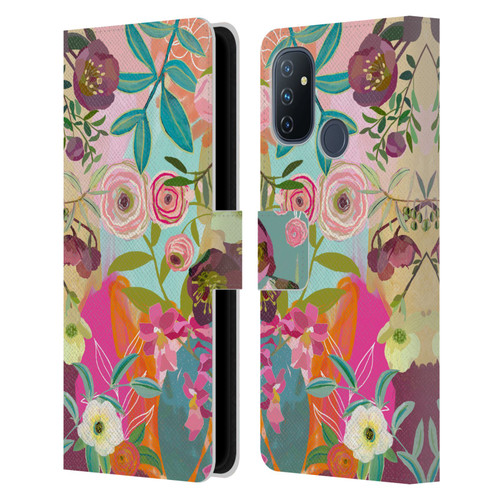 Suzanne Allard Floral Art Chase A Dream Leather Book Wallet Case Cover For OnePlus Nord N100