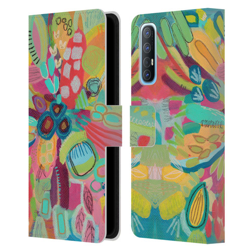 Suzanne Allard Floral Art Dancing In The Garden Leather Book Wallet Case Cover For OPPO Find X2 Neo 5G
