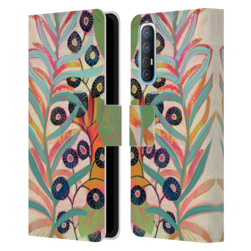Suzanne Allard Floral Art Joyful Garden Flower Leather Book Wallet Case Cover For OPPO Find X2 Neo 5G
