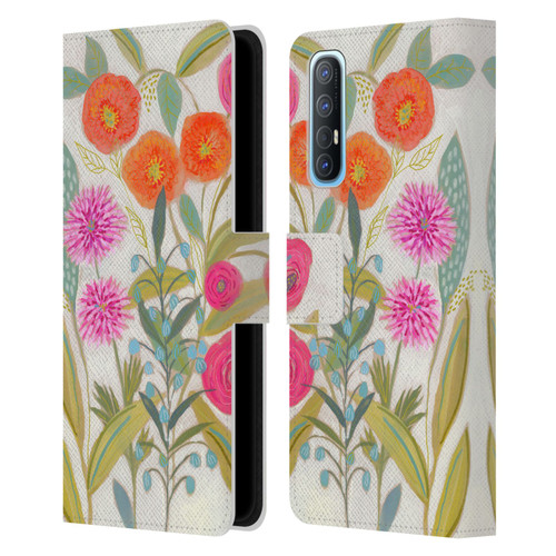 Suzanne Allard Floral Art Joyful Garden Plants Leather Book Wallet Case Cover For OPPO Find X2 Neo 5G