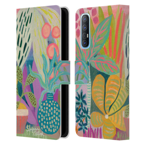 Suzanne Allard Floral Art Palm Heaven Leather Book Wallet Case Cover For OPPO Find X2 Neo 5G