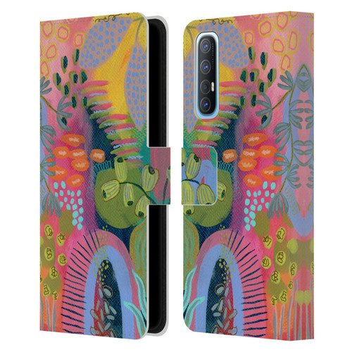 Suzanne Allard Floral Art Seed Pod Leather Book Wallet Case Cover For OPPO Find X2 Neo 5G