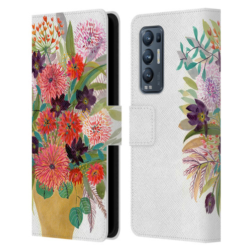 Suzanne Allard Floral Art Celebration Leather Book Wallet Case Cover For OPPO Find X3 Neo / Reno5 Pro+ 5G