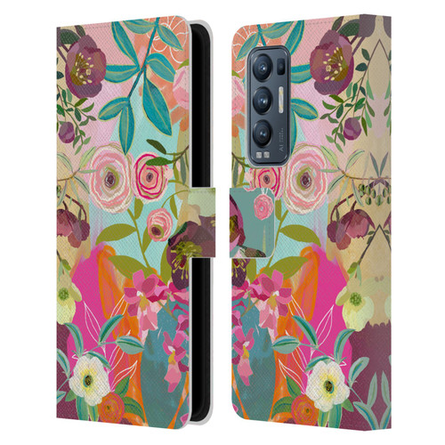Suzanne Allard Floral Art Chase A Dream Leather Book Wallet Case Cover For OPPO Find X3 Neo / Reno5 Pro+ 5G