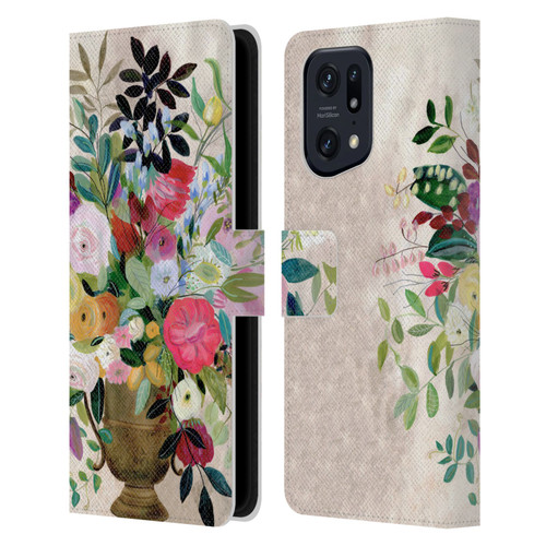 Suzanne Allard Floral Art Beauty Enthroned Leather Book Wallet Case Cover For OPPO Find X5 Pro