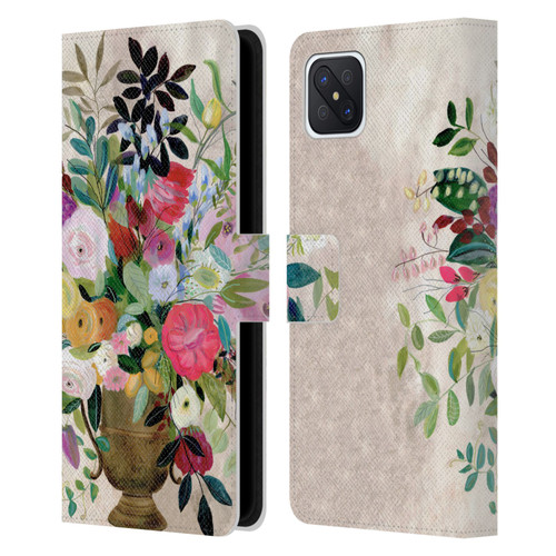 Suzanne Allard Floral Art Beauty Enthroned Leather Book Wallet Case Cover For OPPO Reno4 Z 5G