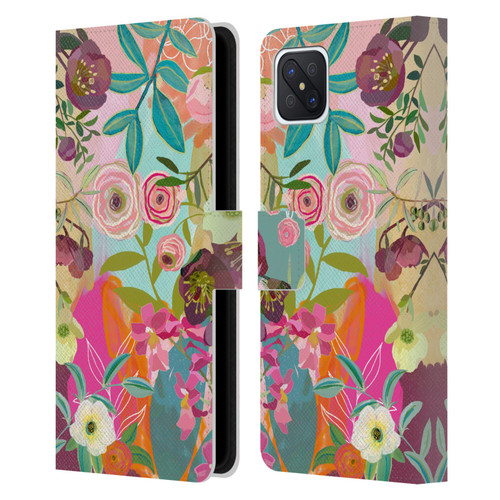 Suzanne Allard Floral Art Chase A Dream Leather Book Wallet Case Cover For OPPO Reno4 Z 5G