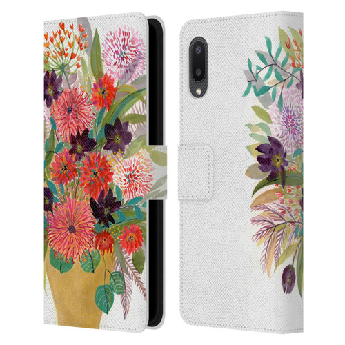 Suzanne Allard Floral Art Celebration Leather Book Wallet Case Cover For Samsung Galaxy A02/M02 (2021)