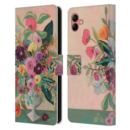 Suzanne Allard Floral Art Floral Centerpiece Leather Book Wallet Case Cover For Samsung Galaxy A04 (2022)