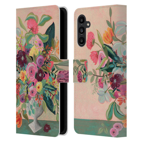 Suzanne Allard Floral Art Floral Centerpiece Leather Book Wallet Case Cover For Samsung Galaxy A13 5G (2021)