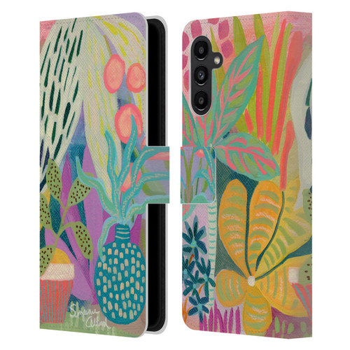 Suzanne Allard Floral Art Palm Heaven Leather Book Wallet Case Cover For Samsung Galaxy A13 5G (2021)