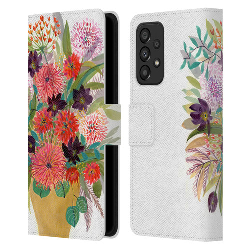 Suzanne Allard Floral Art Celebration Leather Book Wallet Case Cover For Samsung Galaxy A33 5G (2022)