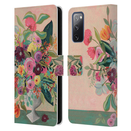 Suzanne Allard Floral Art Floral Centerpiece Leather Book Wallet Case Cover For Samsung Galaxy S20 FE / 5G