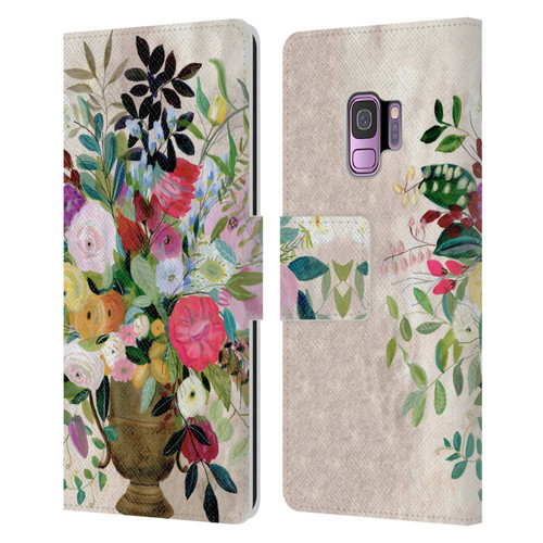 Suzanne Allard Floral Art Beauty Enthroned Leather Book Wallet Case Cover For Samsung Galaxy S9