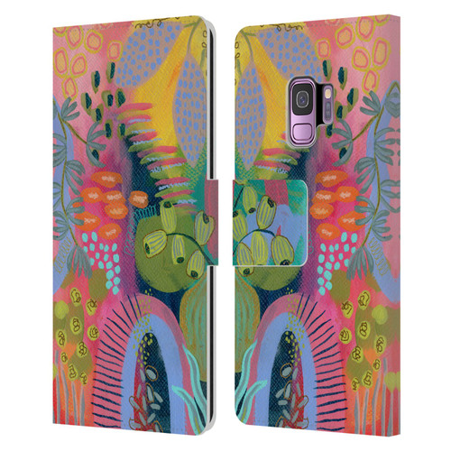 Suzanne Allard Floral Art Seed Pod Leather Book Wallet Case Cover For Samsung Galaxy S9