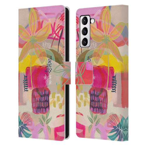 Suzanne Allard Floral Art You Are Loved Leather Book Wallet Case Cover For Samsung Galaxy S21+ 5G