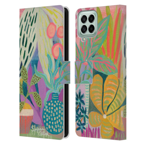 Suzanne Allard Floral Art Palm Heaven Leather Book Wallet Case Cover For Samsung Galaxy M33 (2022)