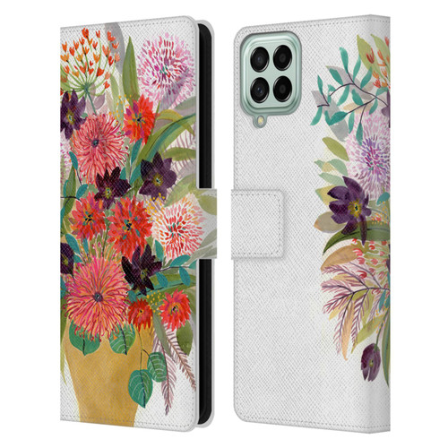 Suzanne Allard Floral Art Celebration Leather Book Wallet Case Cover For Samsung Galaxy M53 (2022)