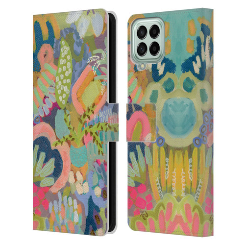 Suzanne Allard Floral Art Summer Fiesta Leather Book Wallet Case Cover For Samsung Galaxy M53 (2022)