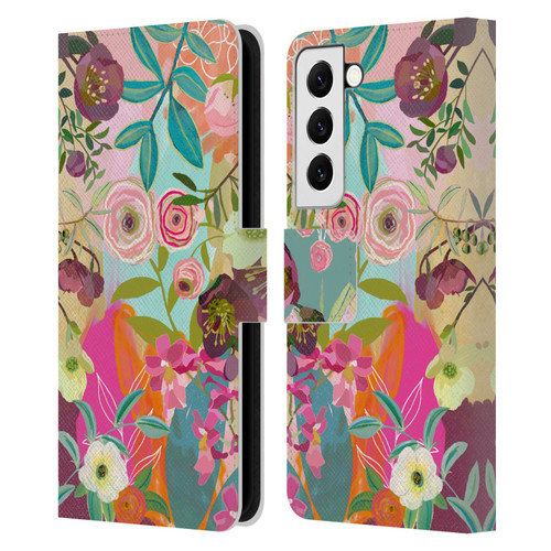 Suzanne Allard Floral Art Chase A Dream Leather Book Wallet Case Cover For Samsung Galaxy S22 5G