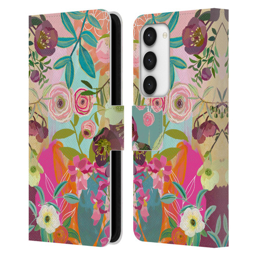 Suzanne Allard Floral Art Chase A Dream Leather Book Wallet Case Cover For Samsung Galaxy S23 5G