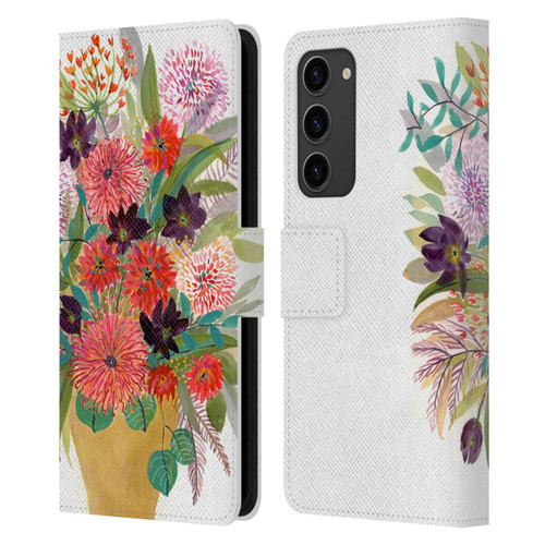 Suzanne Allard Floral Art Celebration Leather Book Wallet Case Cover For Samsung Galaxy S23+ 5G