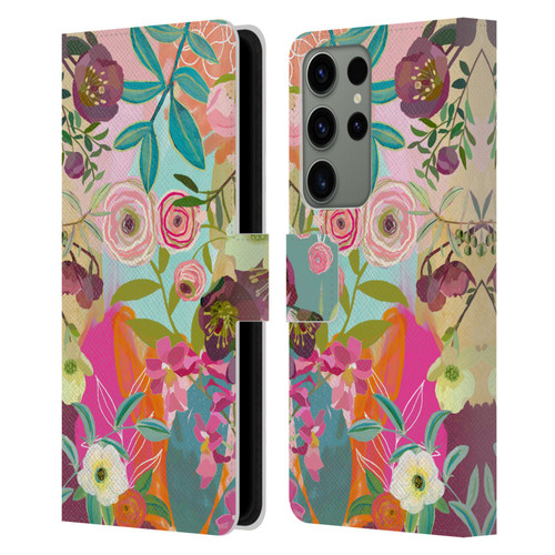 Suzanne Allard Floral Art Chase A Dream Leather Book Wallet Case Cover For Samsung Galaxy S23 Ultra 5G