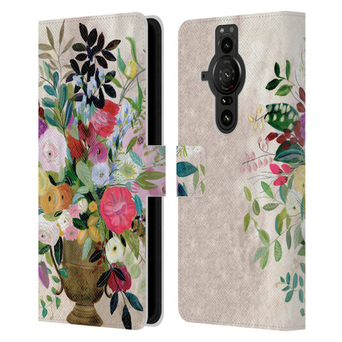 Suzanne Allard Floral Art Beauty Enthroned Leather Book Wallet Case Cover For Sony Xperia Pro-I