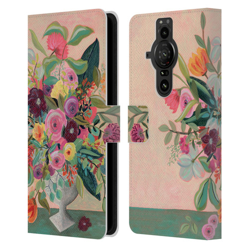 Suzanne Allard Floral Art Floral Centerpiece Leather Book Wallet Case Cover For Sony Xperia Pro-I