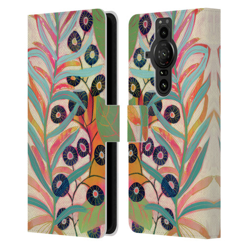 Suzanne Allard Floral Art Joyful Garden Flower Leather Book Wallet Case Cover For Sony Xperia Pro-I