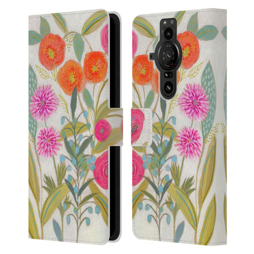 Suzanne Allard Floral Art Joyful Garden Plants Leather Book Wallet Case Cover For Sony Xperia Pro-I