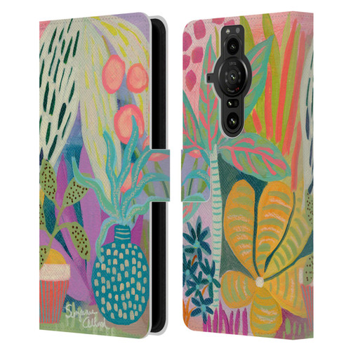 Suzanne Allard Floral Art Palm Heaven Leather Book Wallet Case Cover For Sony Xperia Pro-I