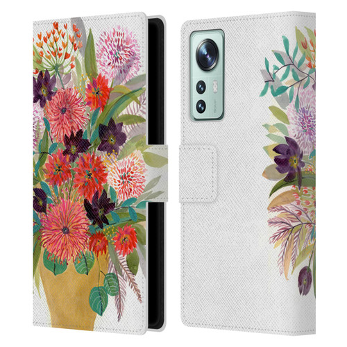 Suzanne Allard Floral Art Celebration Leather Book Wallet Case Cover For Xiaomi 12