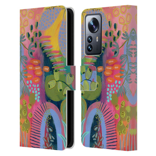 Suzanne Allard Floral Art Seed Pod Leather Book Wallet Case Cover For Xiaomi 12 Pro